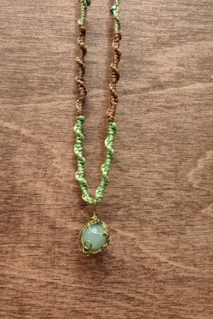 گردنبند عقیق سبز