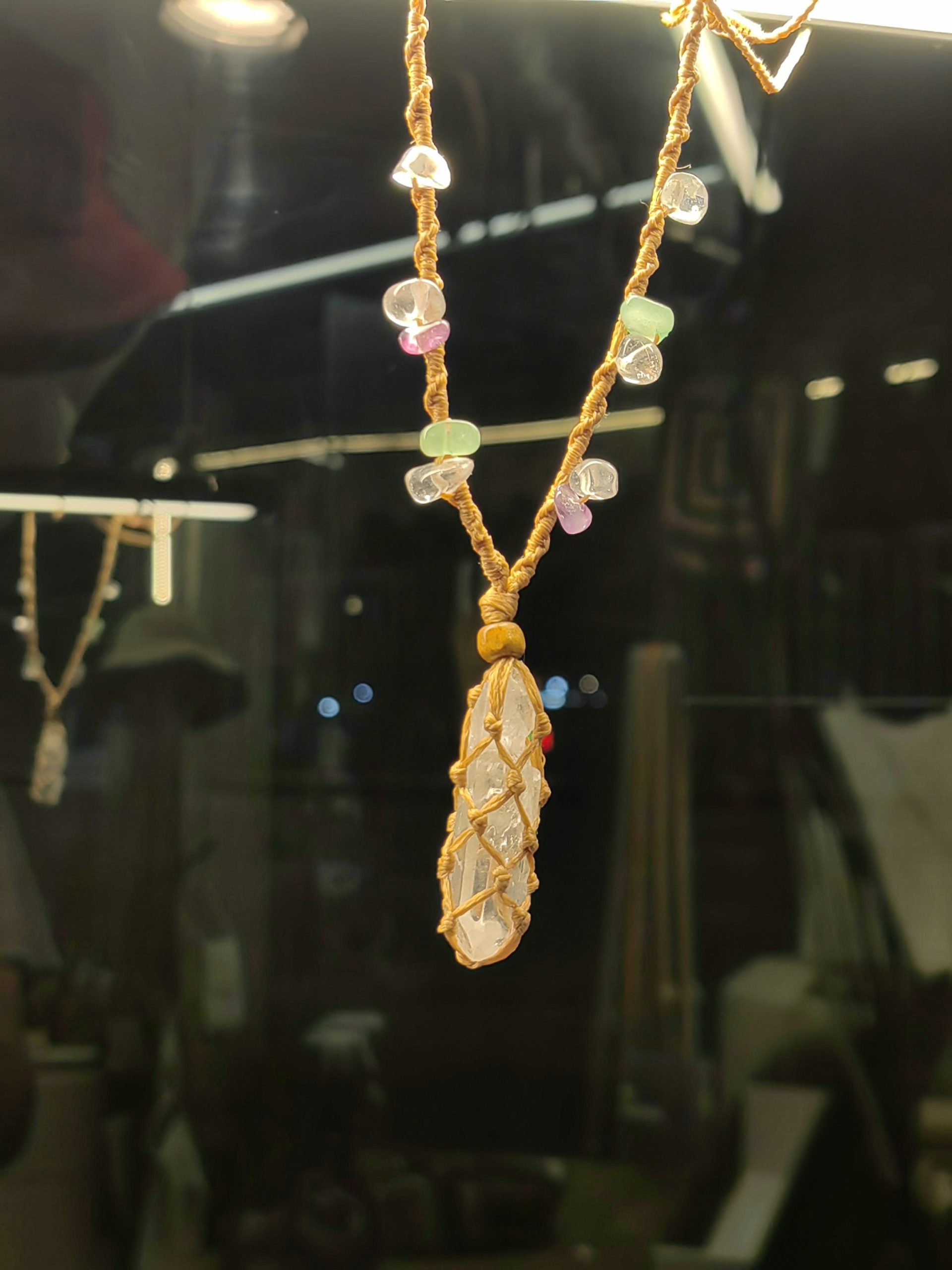 گرنبند کوارتز شفاف