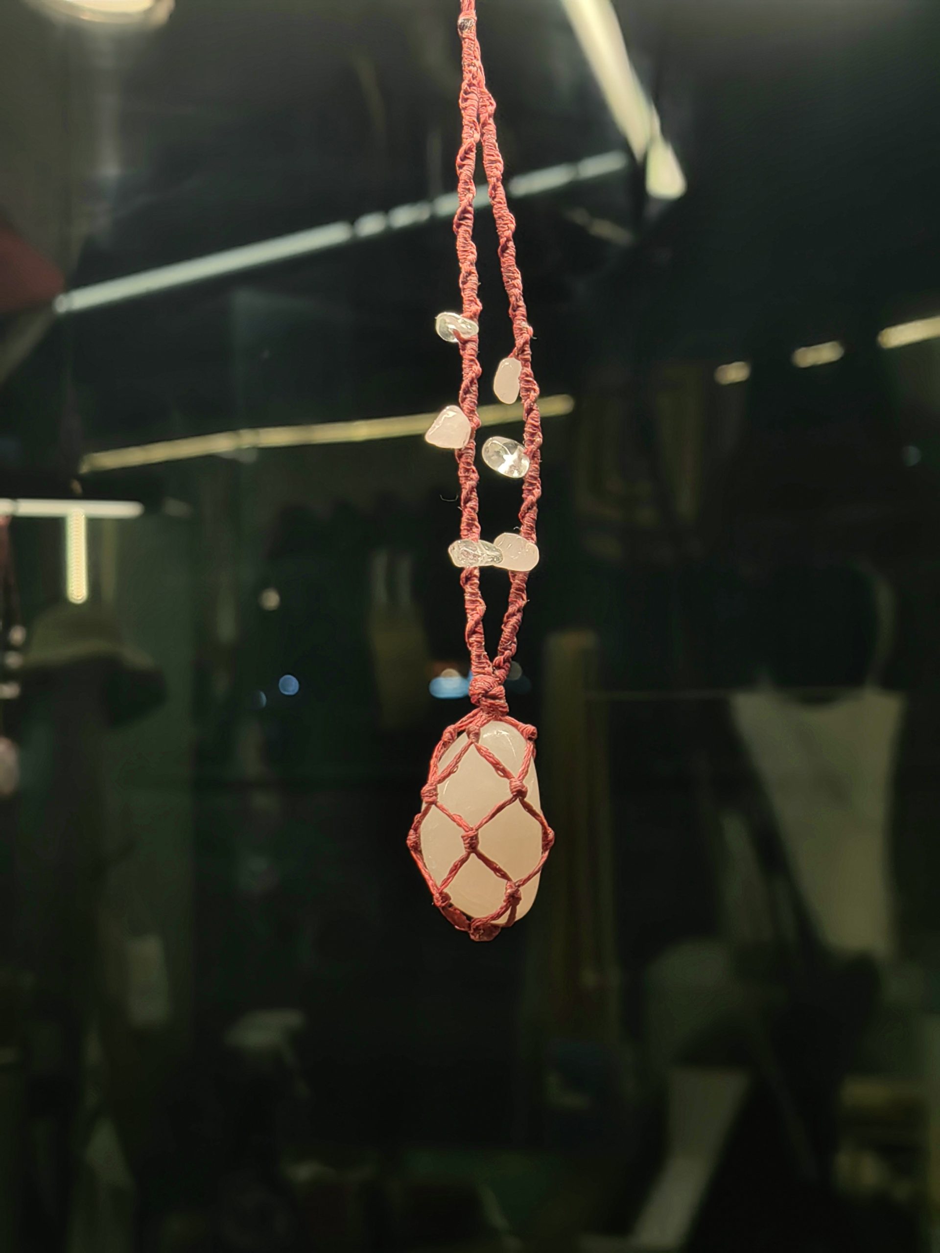 گردنبند رز کوارتز