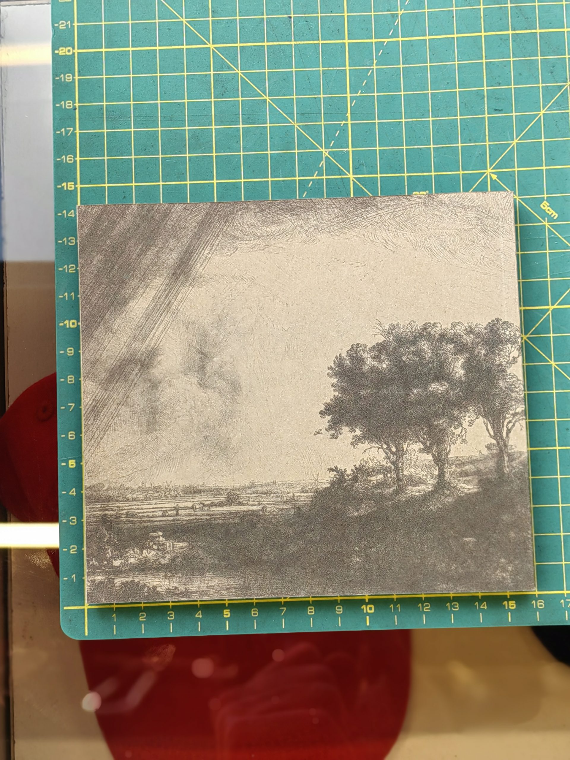 دفتر نقاشی خشتی با طرح سه درخت