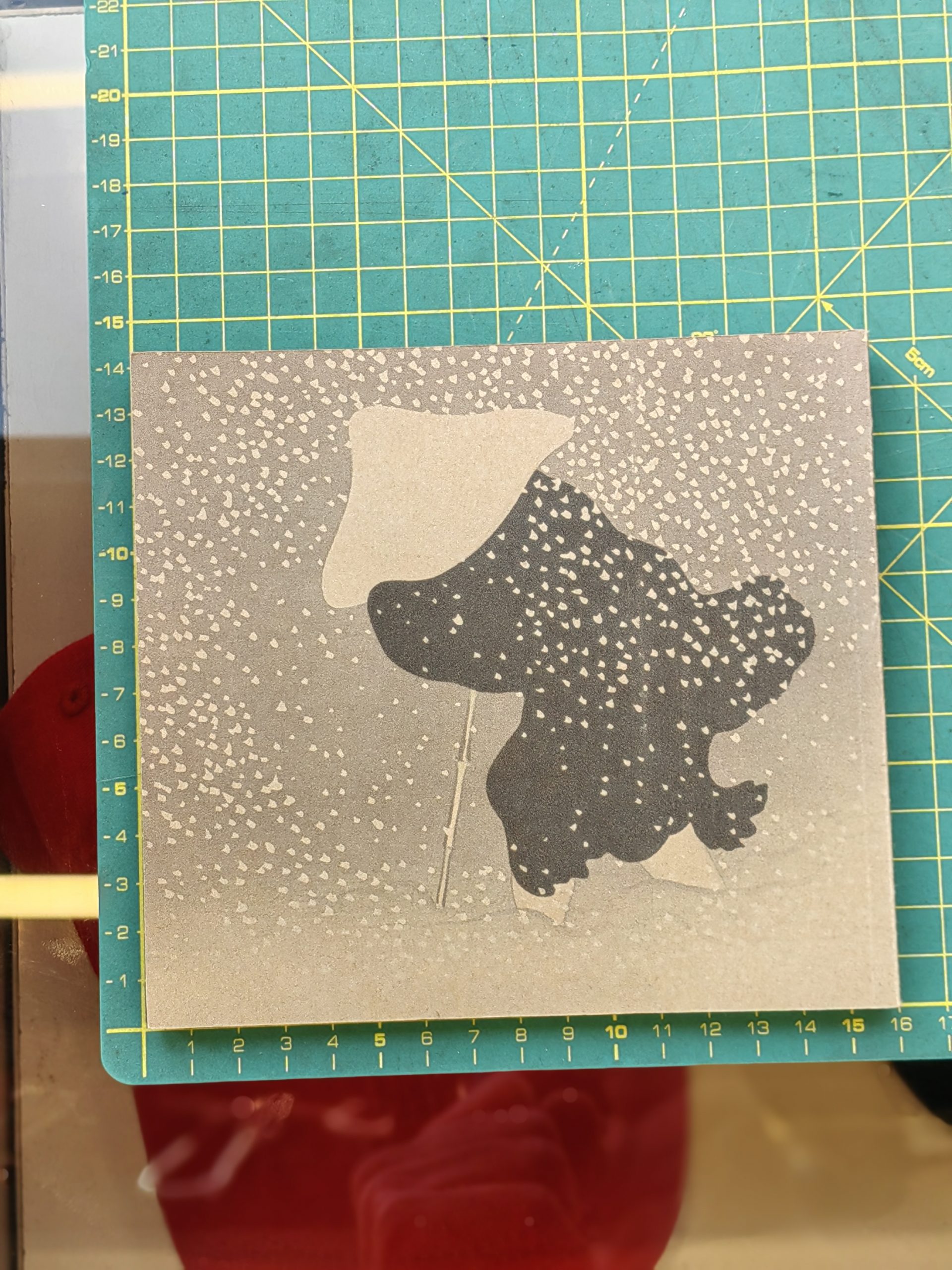 دفتر نقاشی خشتی طرح سامورایی در برف