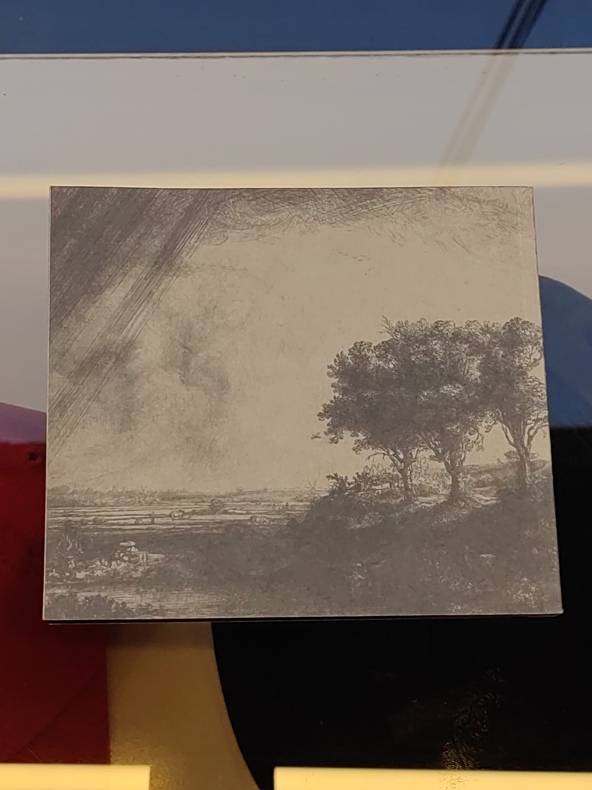 دفتر نقاشی خشتی با طرح سه درخت