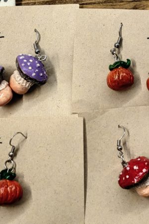 گوشواره های خمیری دست ساز